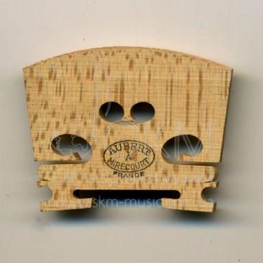 Violin bridge 1/16 - 4/4 Aubert a Mirecourt oval stamp, treated