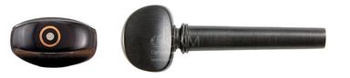 Viola tuners Swiss model, ebony, Paris peephole, thick