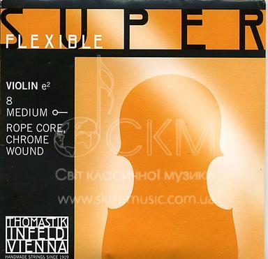 Violin string E THOMASTIK SUPERFLEXIBLE, chrome wound