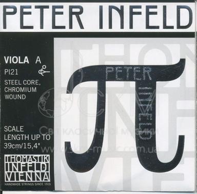 Viola string A THOMASTIK PETER INFELD, steel base / chrome wound