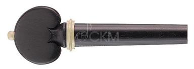 Violin tuners TEMPEL, Hearts model, ebony with beige decoration, 8.3mm