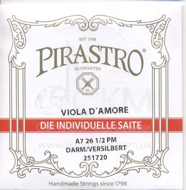 Струна для альта Ля7 PIRASTRO D'AMORE, жила/срібло
