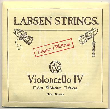 Cello string C LARSEN, chrome steel / tungsten