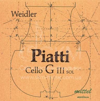 Струна для віолончелі До PIATTI, стальна серцевина/хромсталь