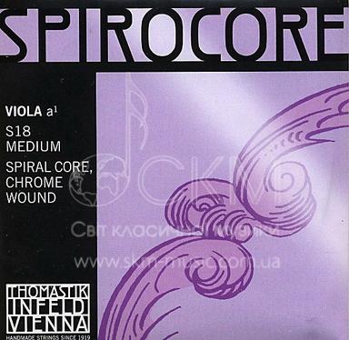 String for viola A THOMASTIK SPIROCORE, chrome wound