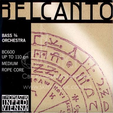 Струна для контрабаса Соль THOMASTIK BELCANTO, серцевина сталевий дріт/хромова обмотка