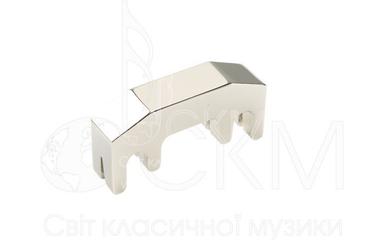 Practice mute for violin, metal, nickel plated