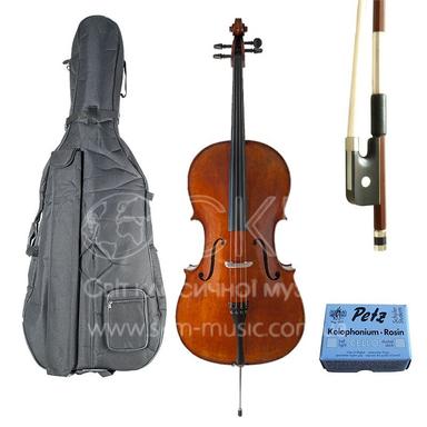 Set: cello 4/4 - 1/2 YB40VCS, bow, case, rosin