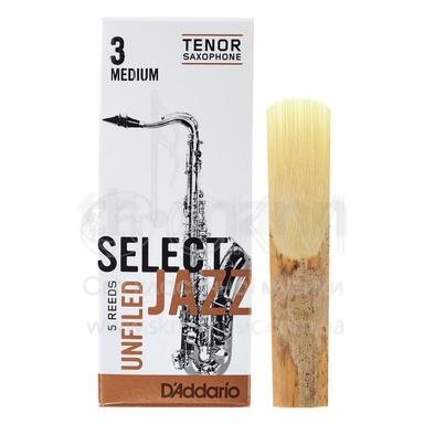 Тростини для саксофона тенор D'Addario (Rico) Select Jazz Unfiled, штука