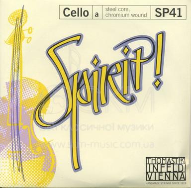 Cello String A THOMASTIK SPIRIT, rope core/chrome wound
