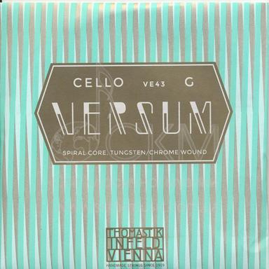 Струна для віолончелі Соль THOMASTIK VERSUM, спіральна сталева серцевина/вольфрам-хромова обмотка