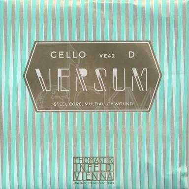 Струна для віолончелі Ре THOMASTIK VERSUM, сталева серцевина/мультисплавна обмотка