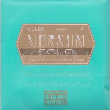 Cello string C THOMASTIK VERSUM SOLO, spiral steel core/tungsten-chrome wound