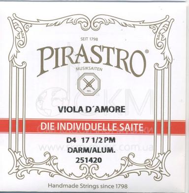 Струна для альта Ре4 PIRASTRO D'AMORE, жила/алюміній