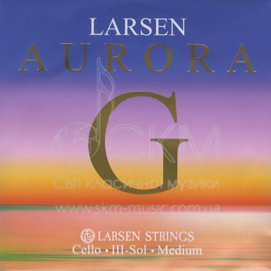 Струна для віолончелі Соль LARSEN AURORA, хромсталь/нікель