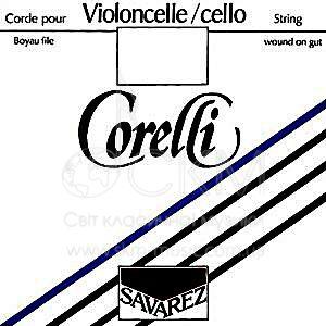 Струна для віолончелі Ре CORELLI GUT, жила/нікель 21