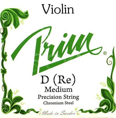 Violin string Re PRIM, steel / chrome steel core