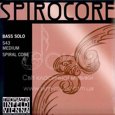 Струна для контрабаса Мі THOMASTIK SPIROCORE SOLO, спіральна серцевина/хромова обмотка