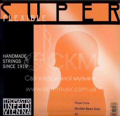 Струна для контрабаса Сі1 THOMASTIK SUPERFLEXIBLE SOLO, тросова серцевина/хромова обмотка