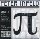 Струна для альта Ре THOMASTIK PETER INFELD, синтетика/серебро-хром комбинированная обмотка