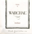 Комплект струн для скрипки WARCHAL AMBER, петля (W701L, W702, W703, W704)