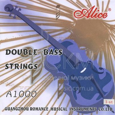 Комплект струн для контрабаса ALICE A1000, стальной сердечник/обмотка nickel