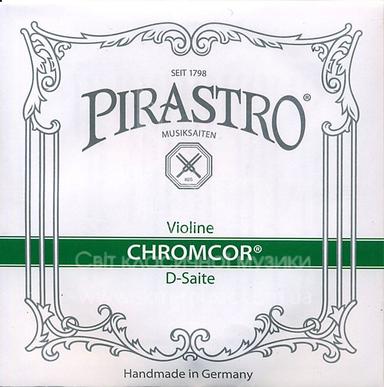 Струна для скрипки Ре PIRASTRO CHROMCOR, сталь/хромсталь