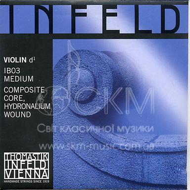 Струна для скрипки Ре THOMASTIK INFELD BLUE, композитная синтетическая основа /обмотка — гидроналиум