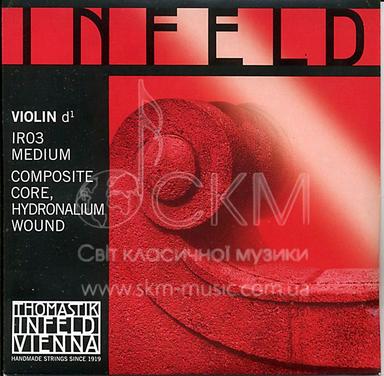Струна для скрипки Ре THOMASTIK INFELD RED, композитная синтетическая основа /обмотка — гидроналиум
