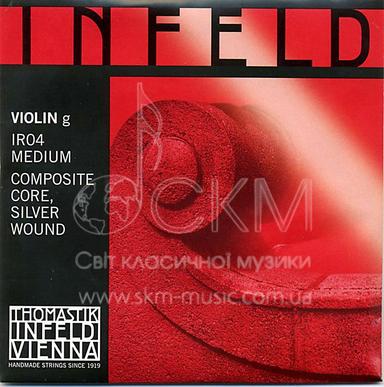 Струна для скрипки Соль THOMASTIK INFELD RED, композитная синтетическая основа /обмотка — серебро