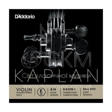 Струна для скрипки Ми KAPLAN Golden Spiral Solo, луженая карбоновая сталь, шарик