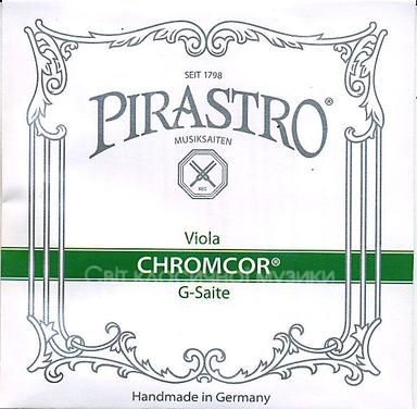 Струна для альта Соль PIRASTRO CHROMCOR, сталь/хромсталь