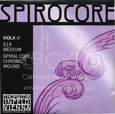 Струна для альта Ре THOMASTIK SPIROCORE, хромовая обмотка
