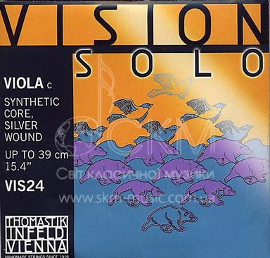 Струна для альта До THOMASTIK VISION SOLO, синтетика/вольфрам-серебро