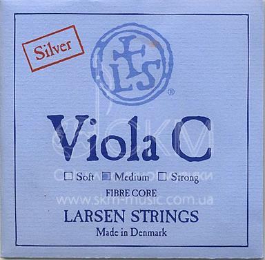 Струна для альта До LARSEN, основа жили волокно/обмотка серебро