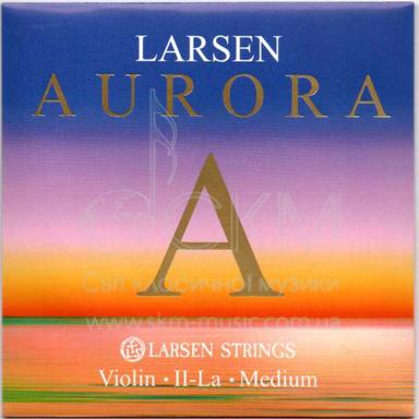 Струна для скрипки Ля LARSEN LARSEN AURORA, синтетика/алюминиевая обмотка