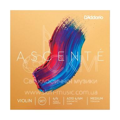 Струна для скрипки Ля D'ADDARIO ASCENTE, синтетика/алюминий