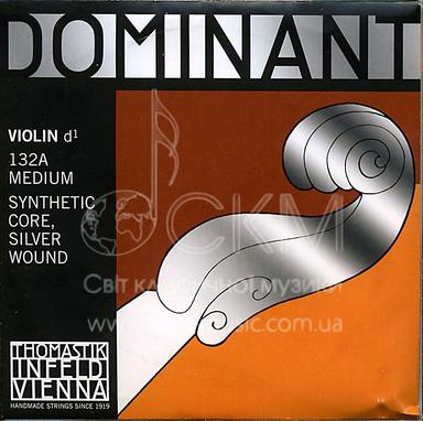 Струна для скрипки Ре THOMASTIK DOMINANT, серебряная обмотка