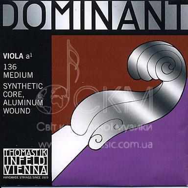Струна для альта Ля THOMASTIK DOMINANT, алюминиевая обмотка