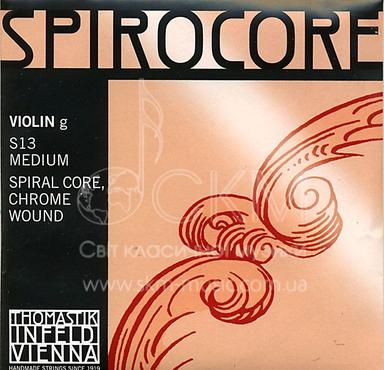 Струна для скрипки Соль THOMASTIK SPIROCORE, хромовая обмотка