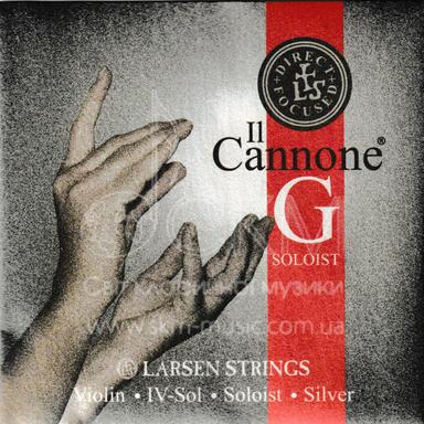 Струна для скрипки Соль LARSEN IL CANNONE SOLOIST DIRECT & FOCUSED, синтетика/серебряная обмотка