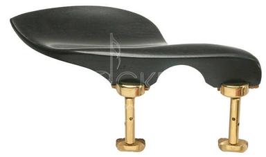 Подбородник для скрипки Guarneri, черное дерево 4/4, с позолоченными креплениями Hill