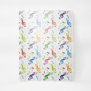 Папка на резинках (пластиковая) "Музыкальный мотив"