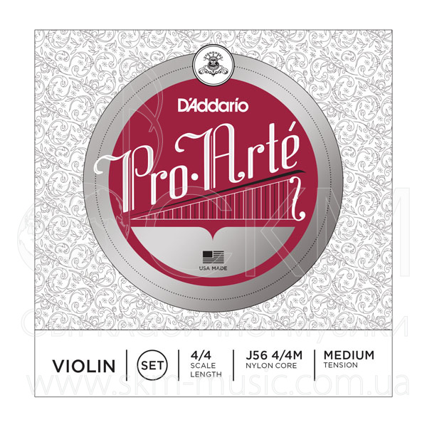 Струна для скрипки Соль D'ADDARIO PRO ARTE, перлон/серебро