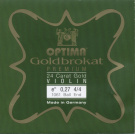 Струна для скрипки Ми OPTIMA GOLDBROKAT PREMIUM 24K Gold, золото, петля
