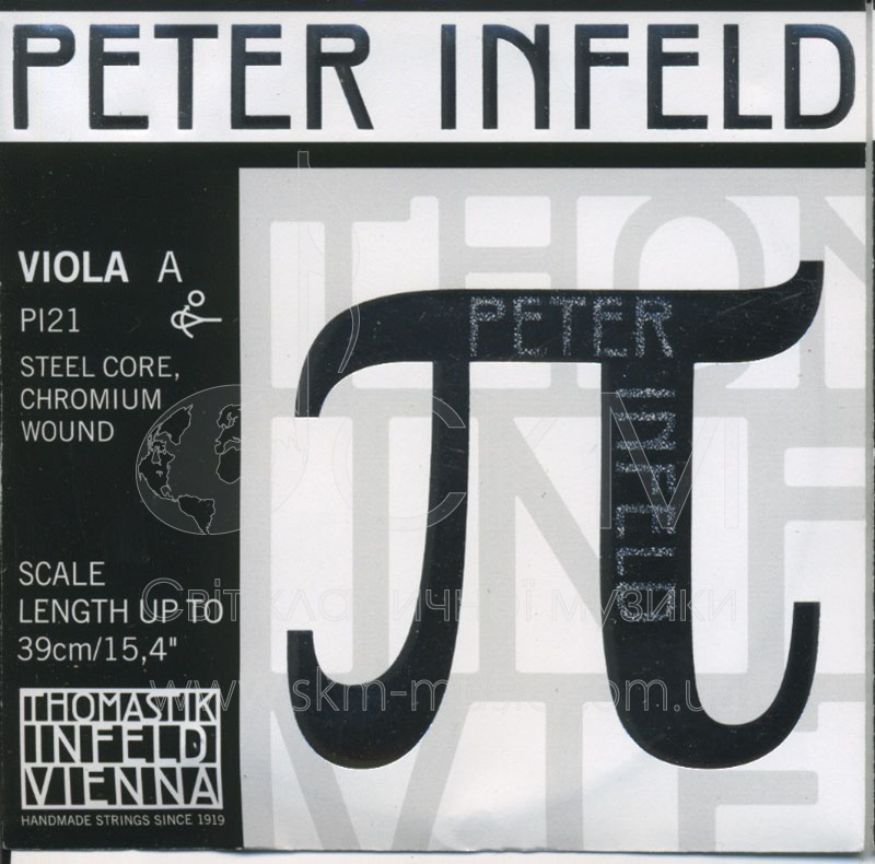 Струна для альта Ля THOMASTIK PETER INFELD, основа сталь/хромовая обмотка