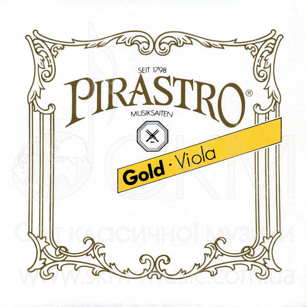 Струна для альта Ре PIRASTRO GOLD, жила/серебро-алюминий