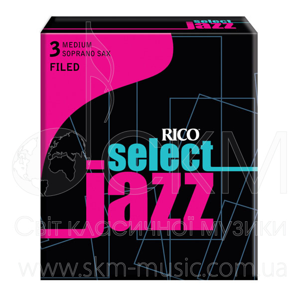 Трости для саксофона сопрано Rico Select Jazz Filed, штука 