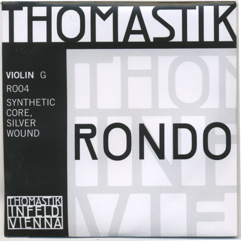 Струна для скрипки Соль THOMASTIK RONDO, сердечник синтетика, серебряная обмотка