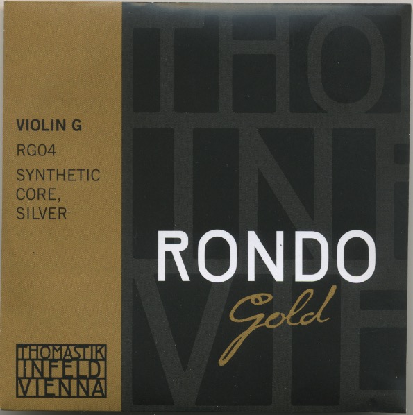 Струна для скрипки Соль THOMASTIK RONDO GOLD, сердечник синтетика, серебряная обмотка